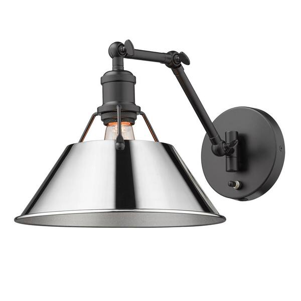 Golden Lighting - Orwell 9 in. Matte Black Sconce