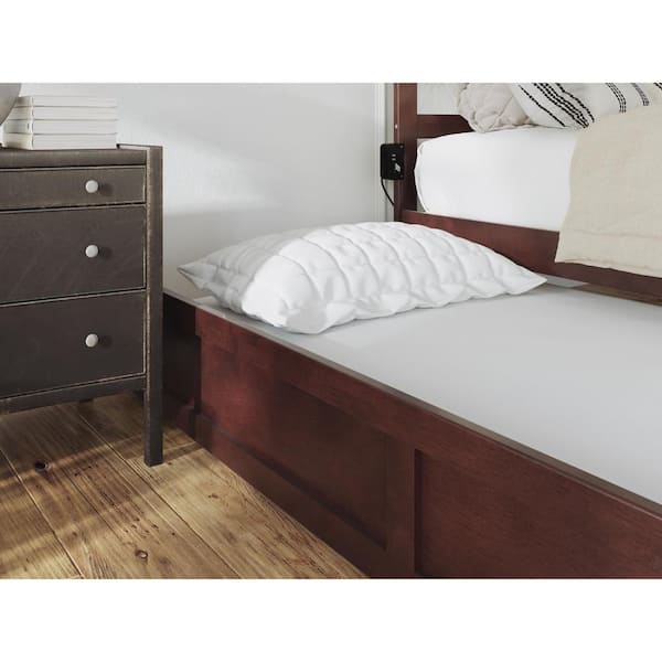 AFI Island Walnut Twin XL Trundle Roll Out Daybed Extra-Long
