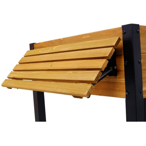 52.7 in. x 23.6 in. x 29.5 in. Brown Wood Outdoor Raised Garden