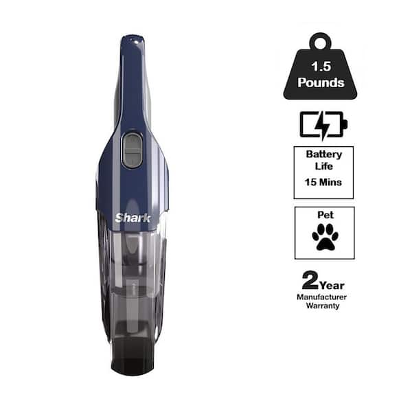 Cyclone PET Bagless Cordless Washable Filter Handheld Vacuum with Pet Hair Tool HyperVelocity Suction in Blue