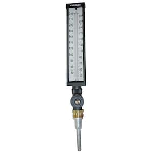 Weksler Industrial Multi-Angle Thermometer Hot Water (30 to 240°F) with 3-1/2 in. Stem and 1 in. NPSM