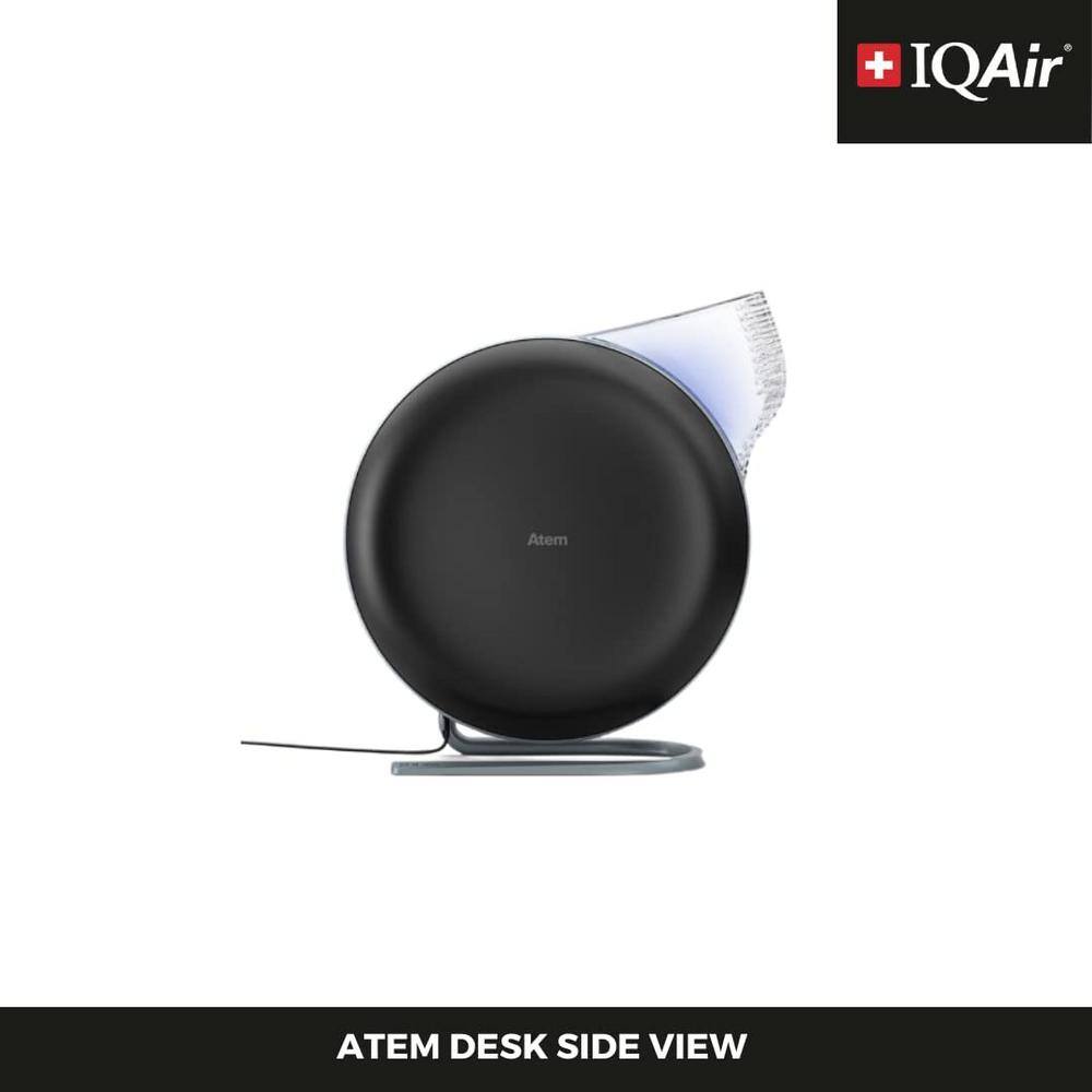 Black Tabletop HEPA Air Purifier with Touch Controls