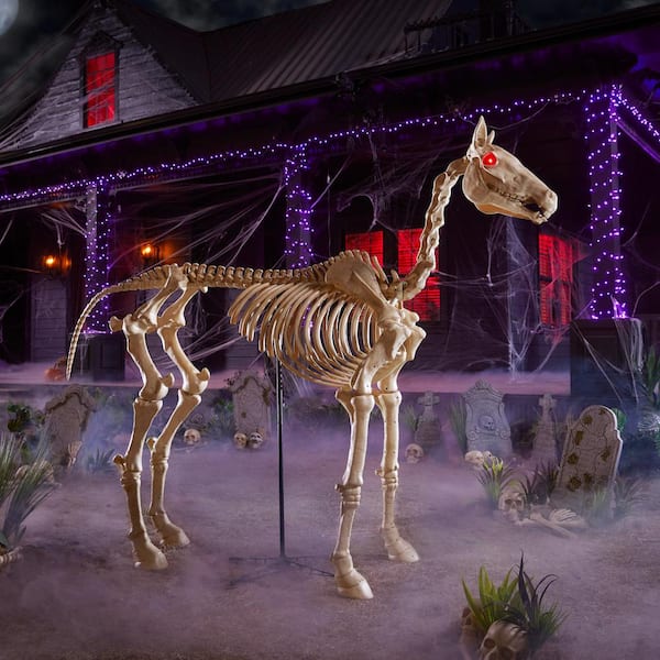 Home Accents Holiday 6 ft. Skeleton Horse 6342-86676 - The Home Depot