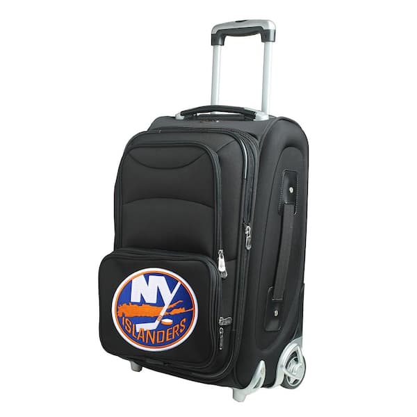 Denco NHL New York Islanders 21 in. Black Carry-On Rolling Softside Suitcase