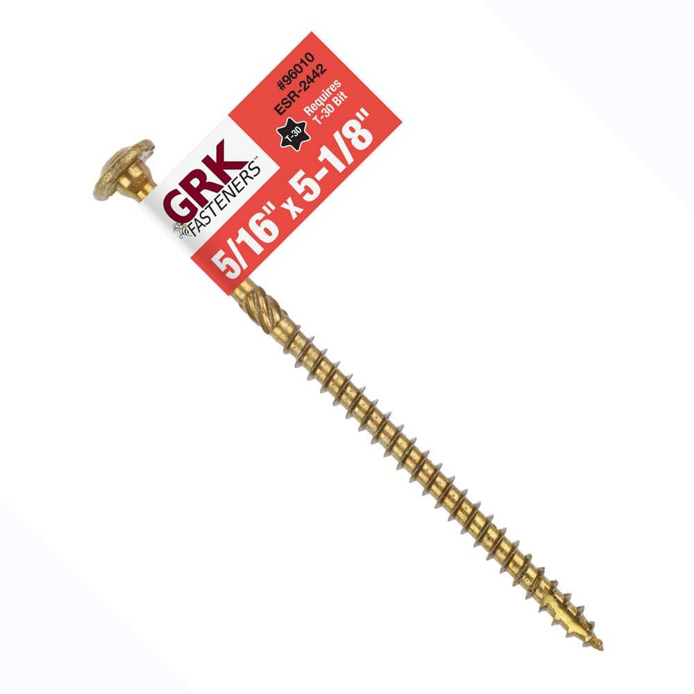 GRK Fasteners 5/16 in. x -1/8 in. RSS Star Drive Washer Head Alternative  Lag Screw 96010 The Home Depot