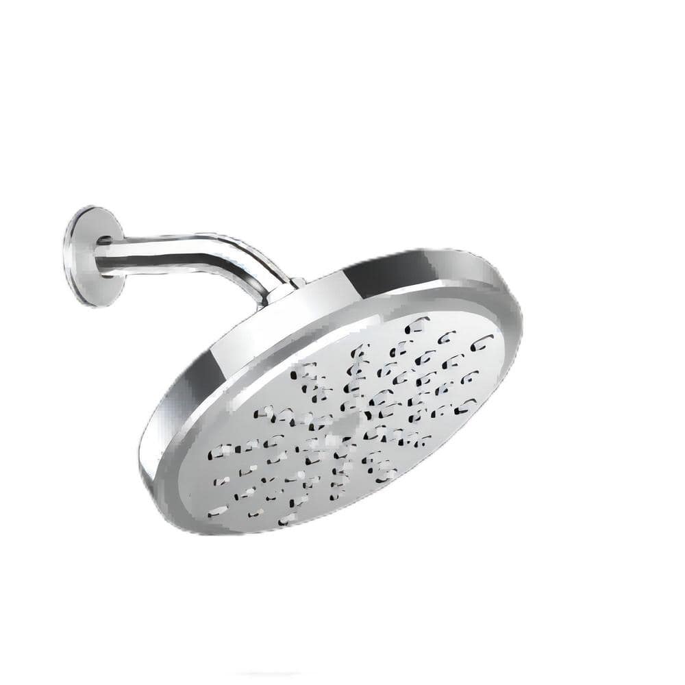 Rainfall Fixed Shower 3-Spray Patterns with 1.8 GPM 7 in., Wall Mount ...