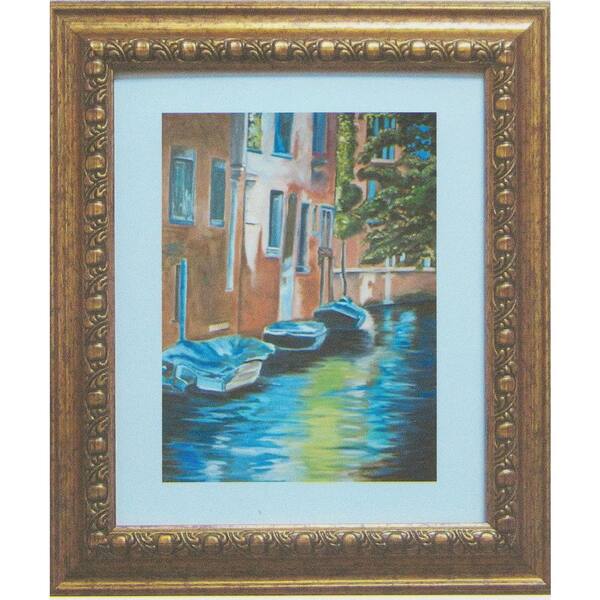 Unbranded 31.5 in. x 43 in. Venice Street Art by Judith Harris Framed Wall Art