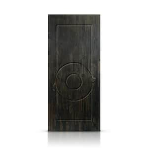 30 in. x 84 in. Charcoal Black Stained Solid Wood Modern Interior Door Slab