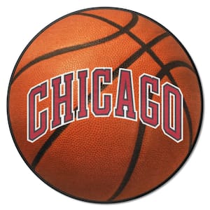 Chicago Bulls Orange 27 in. Diameter Basketball Rug