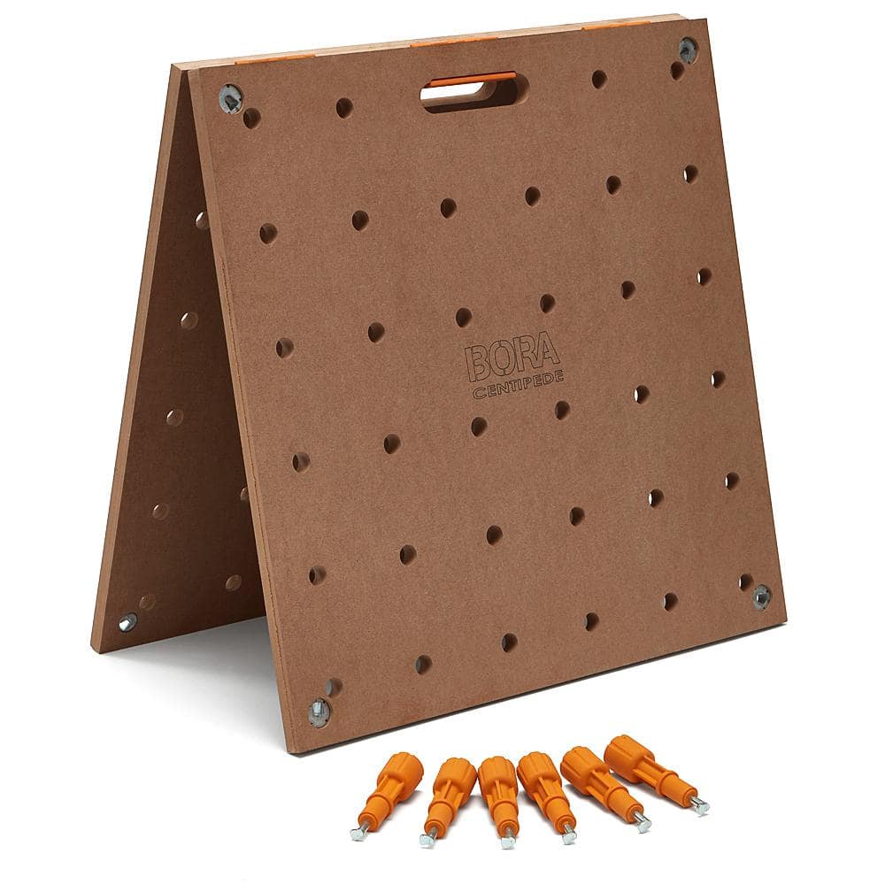 610 mm x 1,220 mm MDF Centipede Workbench Top for Sawhorse with 20 mm Dog H