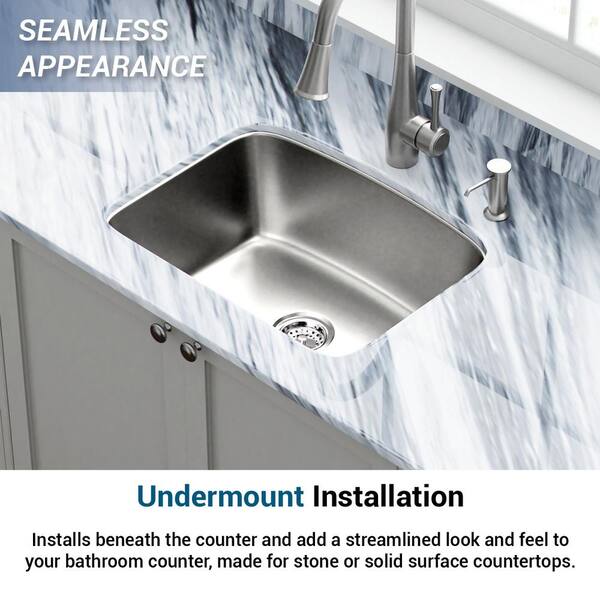 Dual Mount 18-Gauge Stainless Steel 25 in. 2-Hole Single Bowl Kitchen Sink with Grid and Drain Assembly