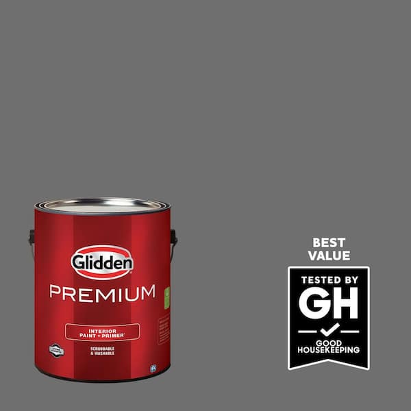 Glidden Premium 1 gal. PPG0996-6 Slate Mine Flat Interior Latex Paint