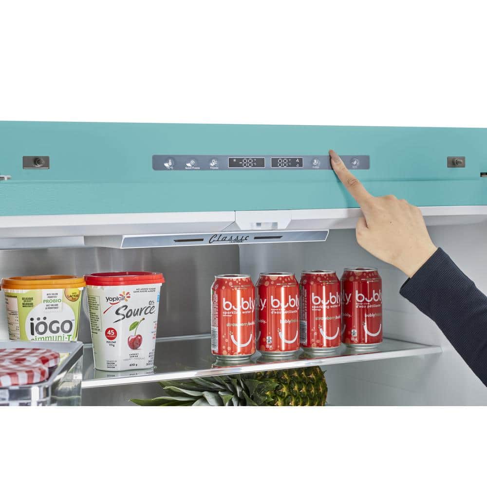 Ocean Mist Turquoise French Door Refrigerator with Ice Maker