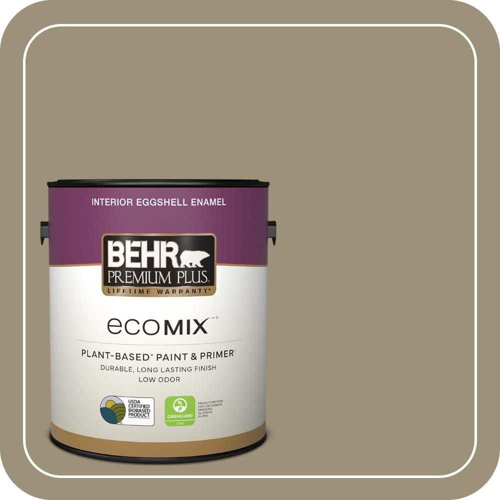 1 gal. #N340-5 Grassy Savannah Eggshell Enamel EcoMix Plant-Based Interior Paint & Primer price history on PriceWatchPro
