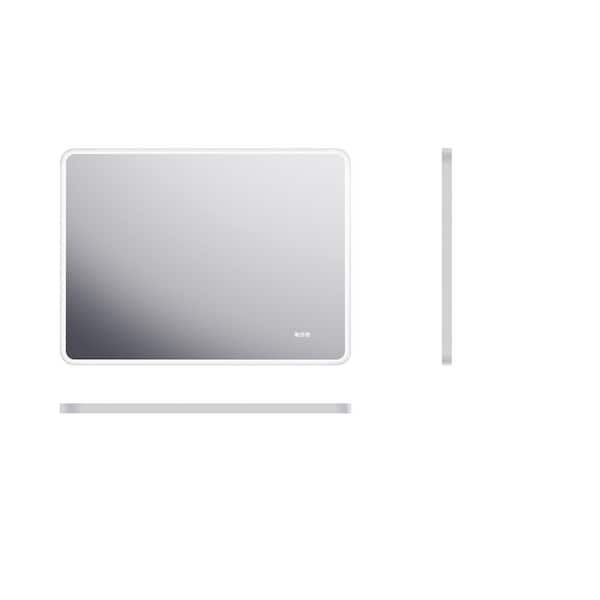 48 x 36 Rectangular Framed Dimmable Anti-Fog LED Wall Bathroom Vanity Mirror Lighted Mirror