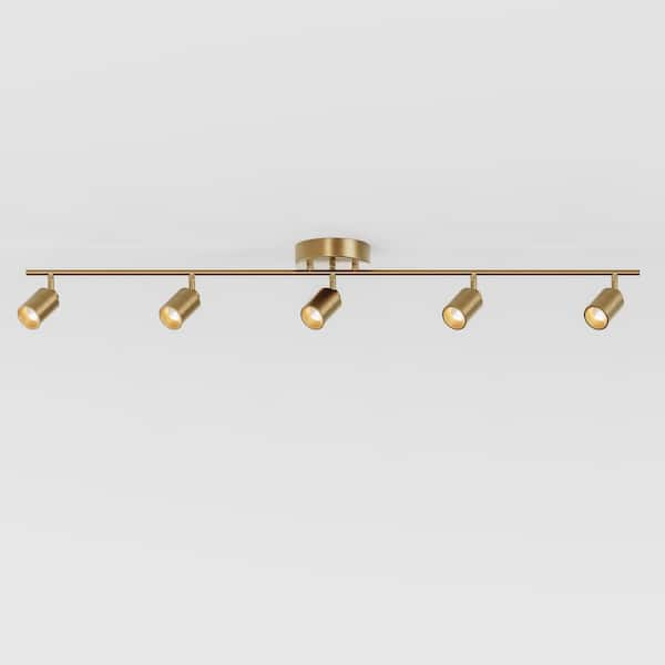 Reviews for Vidalite Shura 5-Light Brushed Brass Integrated LED Track ...