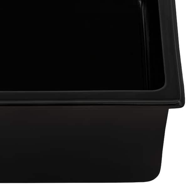 Ruvati Fiamma 27 in. Undermount Single Bowl Fireclay Kitchen