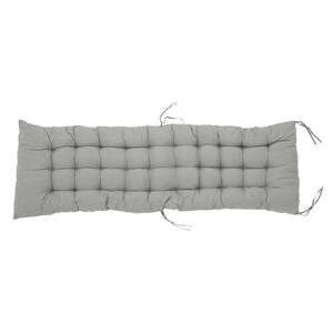 60 in. x 21 in. x 3 in. Outdoor Chaise Lounge Cushion in Gray