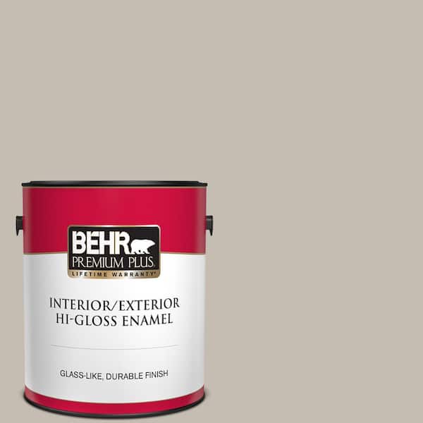 BEHR PREMIUM PLUS 1 gal. #N320-3 Tanglewood Hi-Gloss Enamel Interior/Exterior Paint