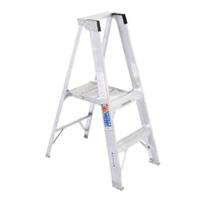 2 ft. Aluminum Platform Step Ladder (8 ft. Reach Height) with 300 lb. Load Capacity Type IA Duty Rating