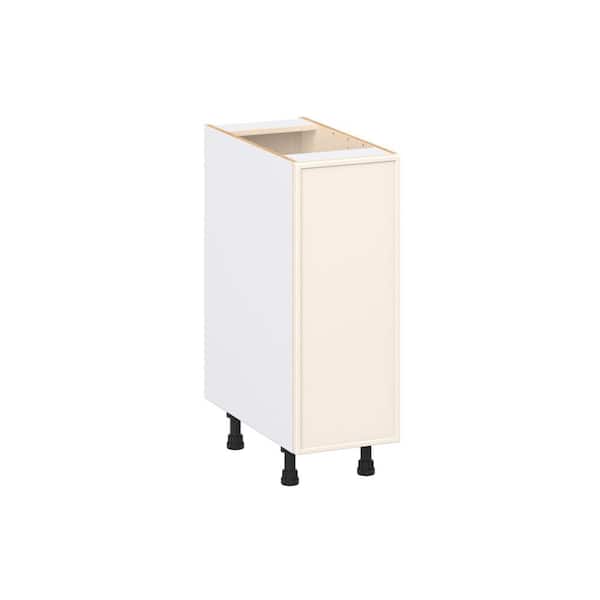 Fairview 12 in. W x 24 in. D x 34.5 in. H Assembled Slim Shaker Full Height Door Base Kitchen Cabinet in Washed Linen