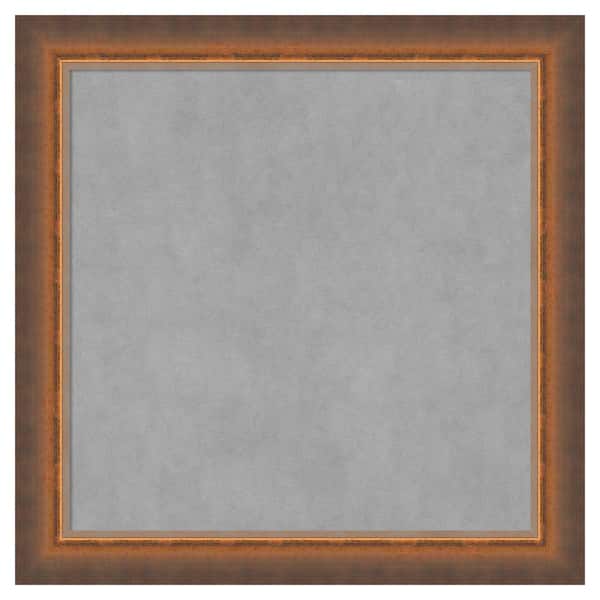 Amanti Art 2-Tone Bronze Copper 14 in. x 14 in. Framed Magnetic Board