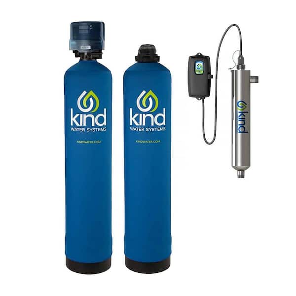 Whole House Well Water Filtration and Salt-Free Softener Combo with UV