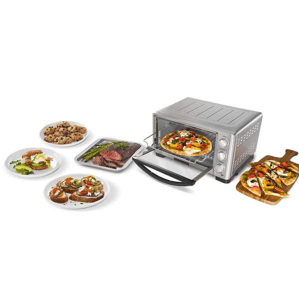 Cuisinart TOB-100 Digital Compact Toaster Oven Broiler (Silver) 