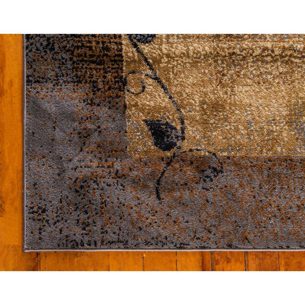 Handmade Braided Abstract 8' x 10' Gray Synthetic Rug