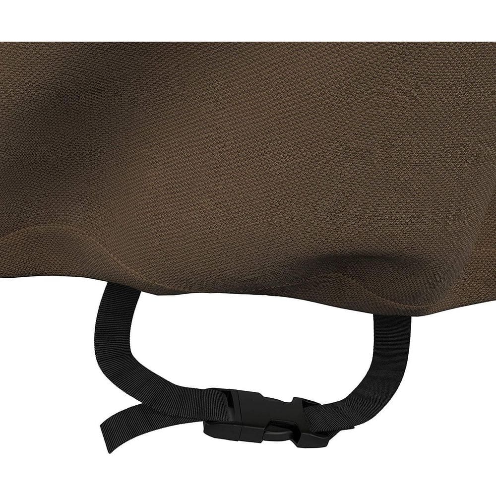 Beige and Brown Water Resistant Outdoor Patio Chair Covers, Set of 2