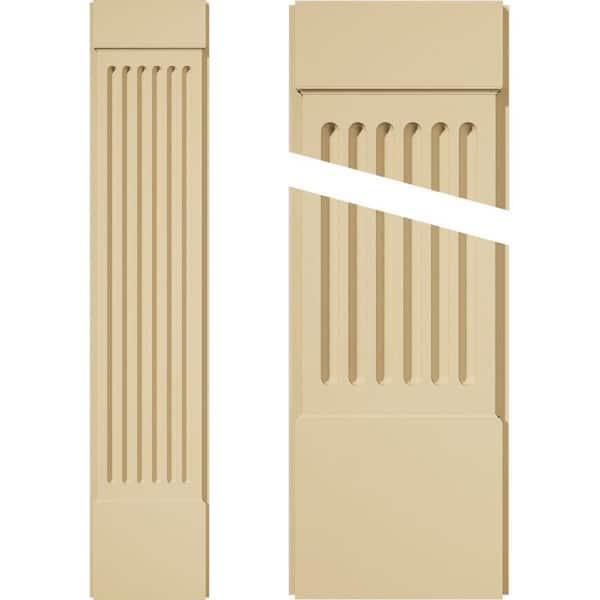 Ekena Millwork 2 in. D x 12 in. W x 60 in. L Primed Polyurethane Pilaster 1-Pack