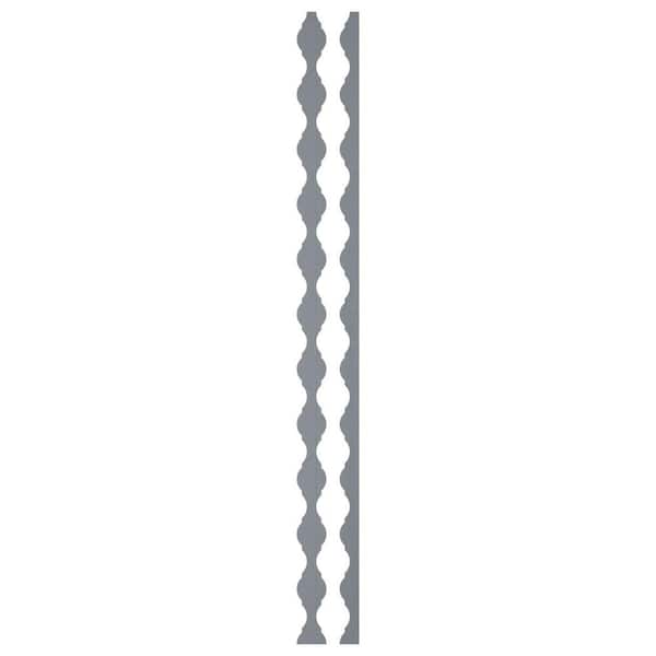 Ekena Millwork Casablanca 0.125 in. T x 0.2 ft. W x 4 ft. L Rose Gold Mirror Acrylic Resin Decorative Wall Paneling 31-Pack