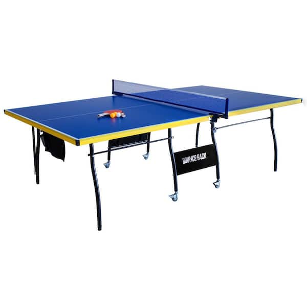 Hathaway Bounce Back Table Tennis - Regulation-Sized 9 ft. with Foldable Halves for Individual Play