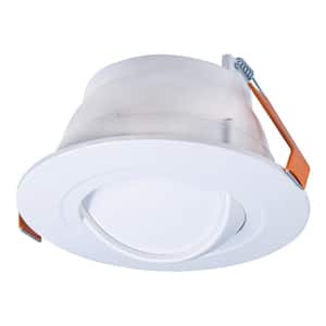 RA 6 in. Adjustable CCT Canless IC Rated Dimmable Indoor, Outdoor Integrated LED Recessed Light Kit