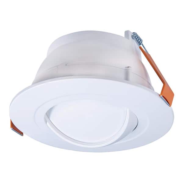 HALO RA 6 in. Adjustable CCT Canless IC Rated Dimmable Indoor, Outdoor Integrated LED Recessed Light Kit
