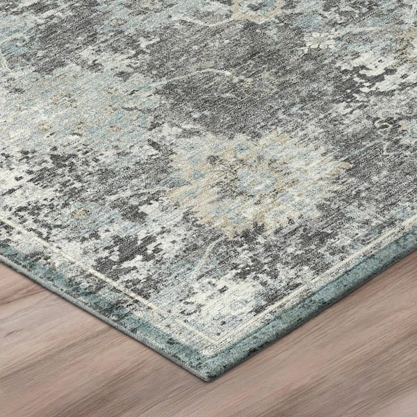 Chantille Machine Washable Indoor/Outdoor Abstract ACN3116 Gray 5 ft. x 7 ft. 6 in. Area Rug