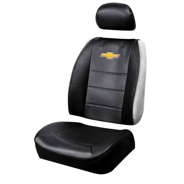 Plasticolor Chevrolet 26 in. H x 22 in. W x 0.5 in. D Design Heavy-Duty Sideless Seat Cover with Cargo Pocket (3-Piece)