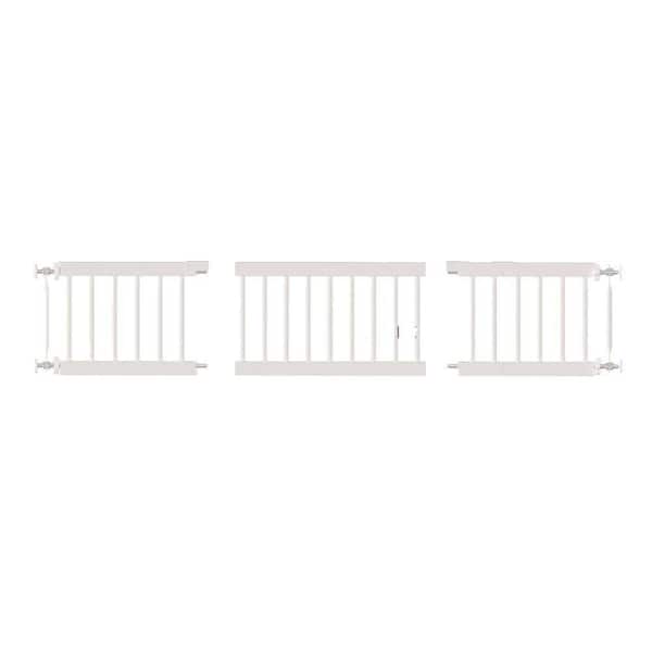 COZIWOW 38 in. to 71 in. W Adjustable Pet Gate, Solid Wood Dog