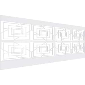 36 in. H x 94-1/2 in. W 23.64 sq. ft. Norwood PVC Wainscot Paneling Kit