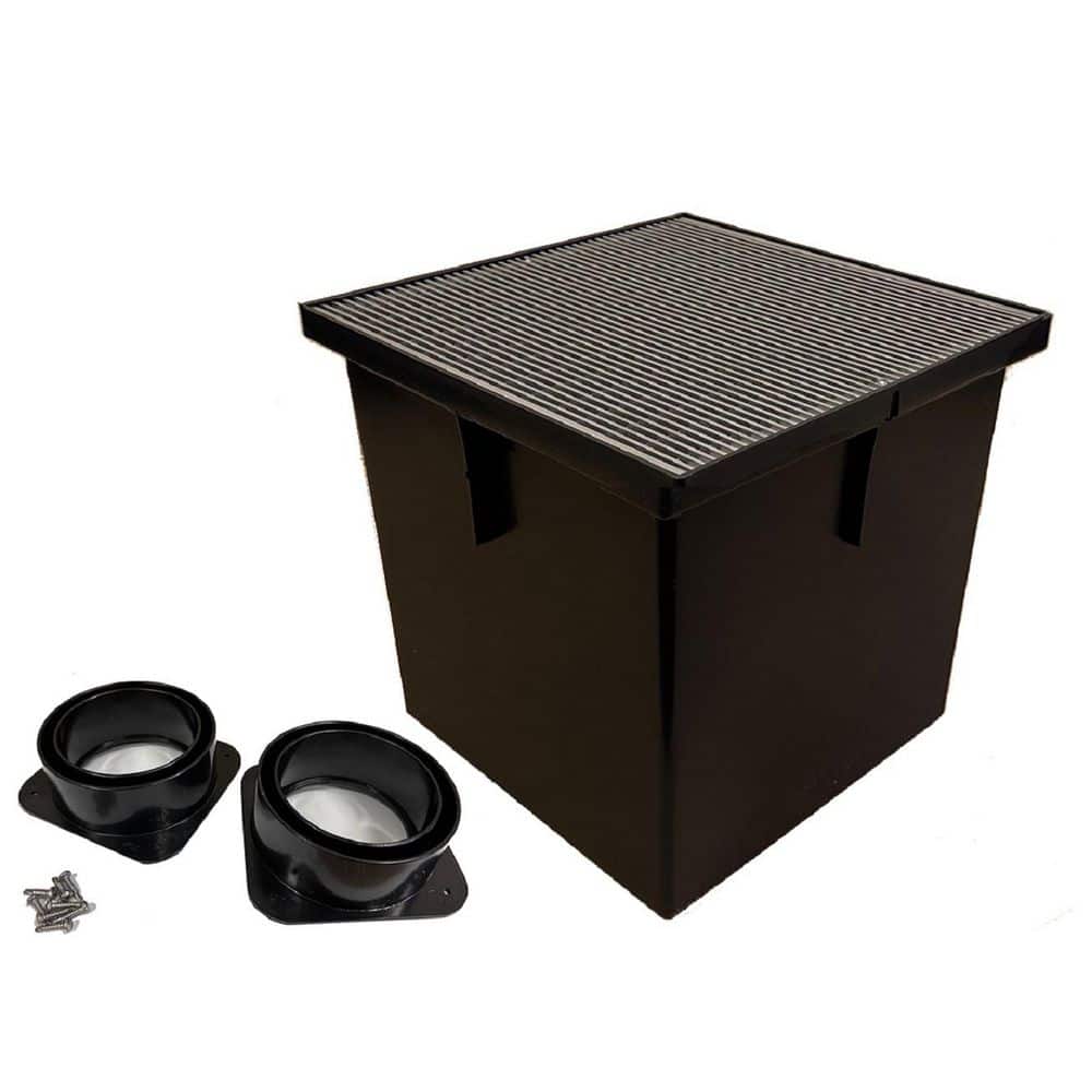 13 in. x 14 in. Polypropylene Square Catch Basin Storm Water Pit, Trench Channel Drain System, Solid Plastic Grate price history on PriceWatchPro