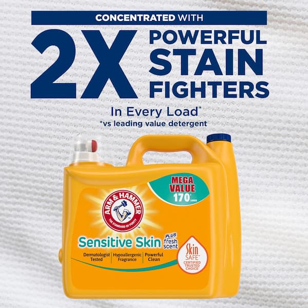 Sensitive Skin Plus Fresh Scent Liquid Laundry Detergent 170-Loads, 170 fl.oz., 6-Pack
