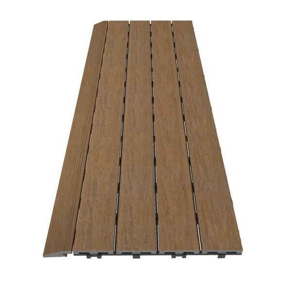 NewTechWood 1/6 ft. x 3 ft. Quick Deck Composite Deck Tile
