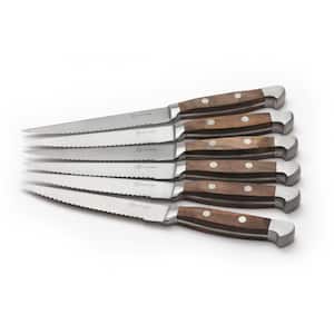Curtis Lloyd Forged Stainless Steel 6-Piece Steak Knife Set, 5.1 in. Blade