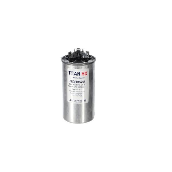 Packard Titan HD 45 plus 7. 5MFD, 440/370V, round capacitor