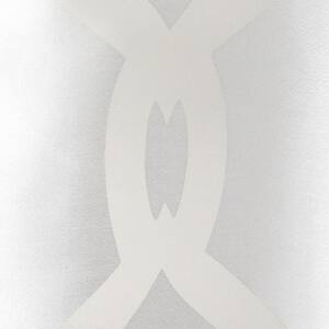 Rio Winter White Trellis Sheer Grommet Top Curtain, 54 in. W x 84 in. L (Set of 2)