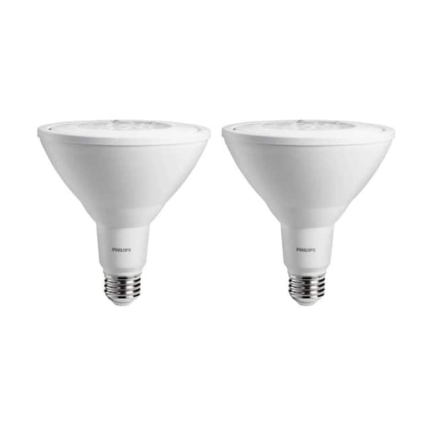 Philips 90-Watt Equivalent PAR38 Non-Dimmable LED Daylight (2-Pack)