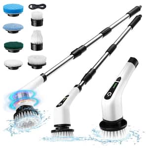Electric Spin Power Scrubber, Cleaning Scrub Brush with 7 Brush Heads, Adjustable Handle for Shower, Bathroom, Floor Car
