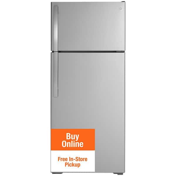 17.5 cu. ft. Top Freezer Refrigerator in Stainless Steel