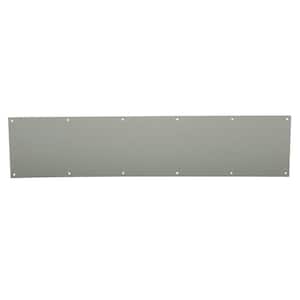 8 in. x 34 in. Satin Stainless-Steel Commercial Kick Plate