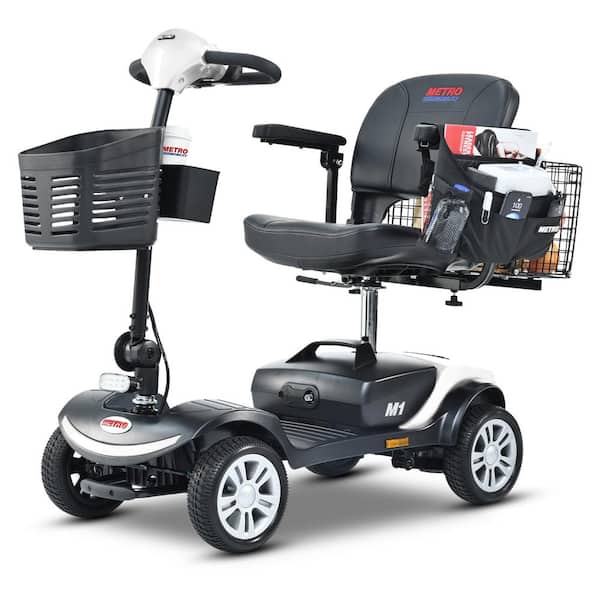 Unbranded Outdoor 4wheel Compact Electric Scooter with 300 W Motor, Smart Electromagnetic Brake, Suitable for 300 lb Adults, White